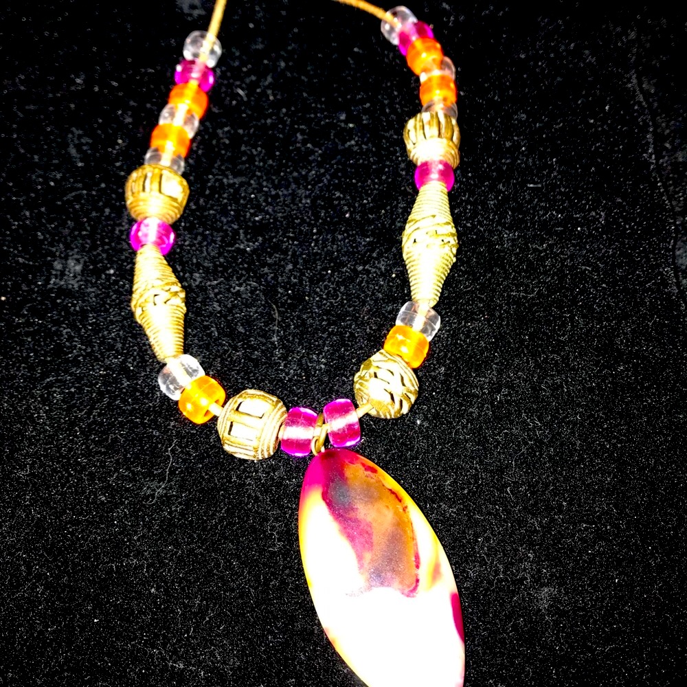 New Handmade By Amanda Sanchez New Item Stone Necklace